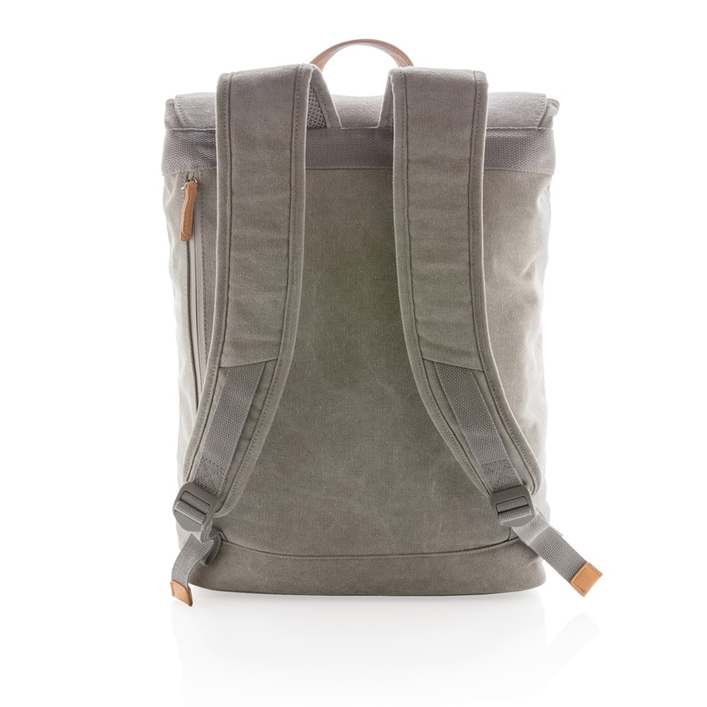 Canvas Laptop-Rucksack, PVC-frei