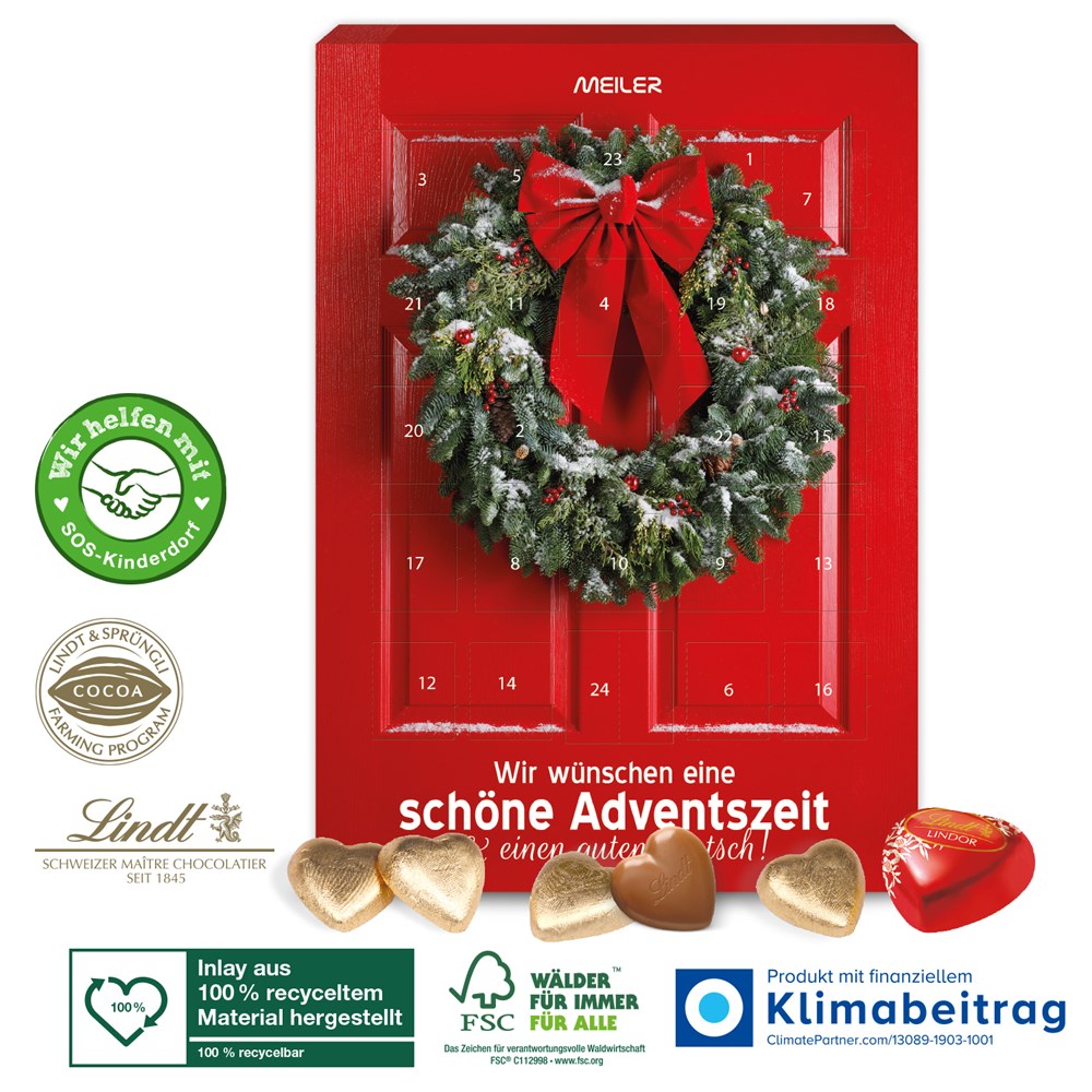 Adventskalender Lindt „Schokoladen-Herzen“