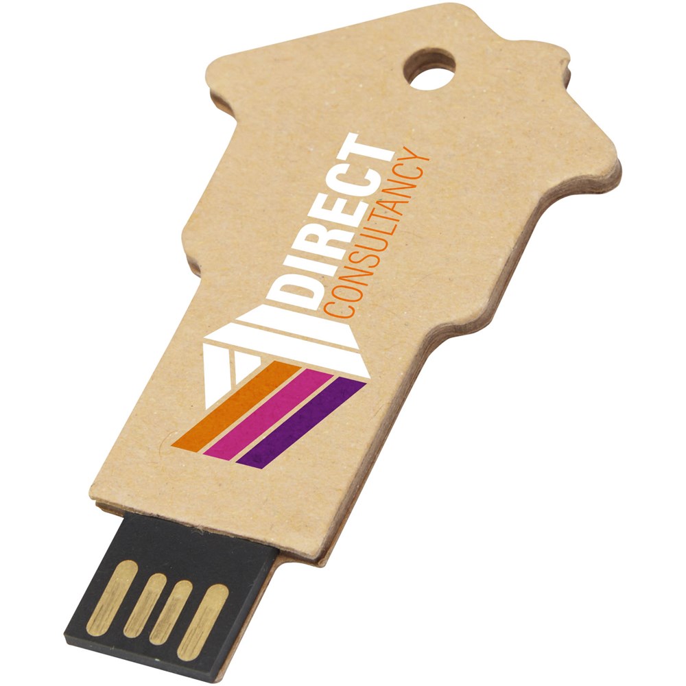 Haus USB-Stick 2.0 aus recyceltem Papier