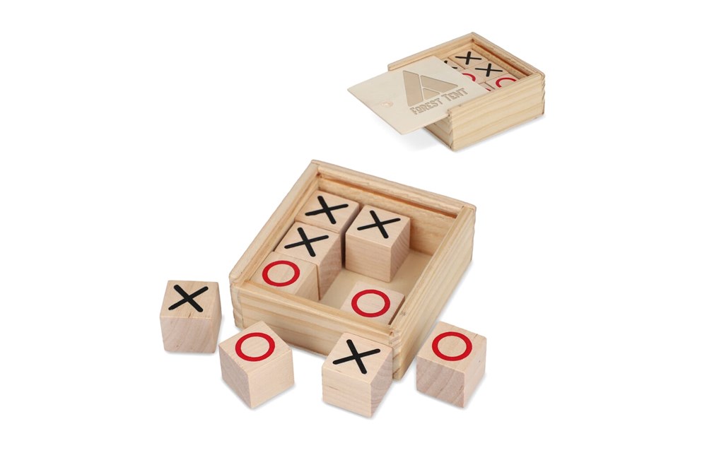 Tic Tac Toe Set in Holzkiste