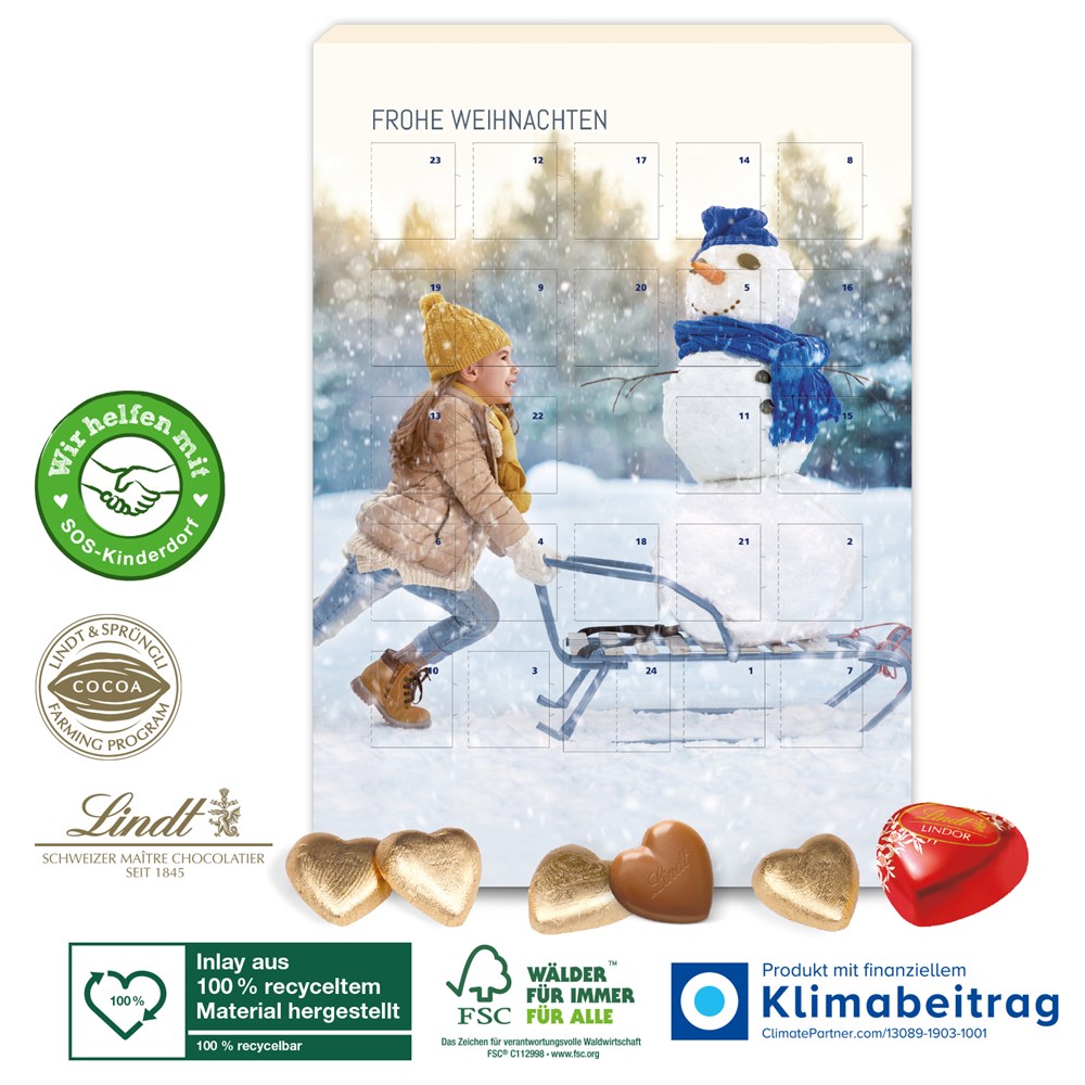 Adventskalender Lindt „Schokoladen-Herzen“