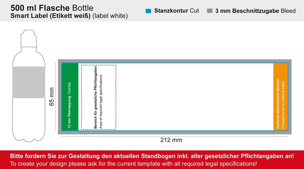 Tafelwasser, 500 ml, spritzig (Flasche Budget)