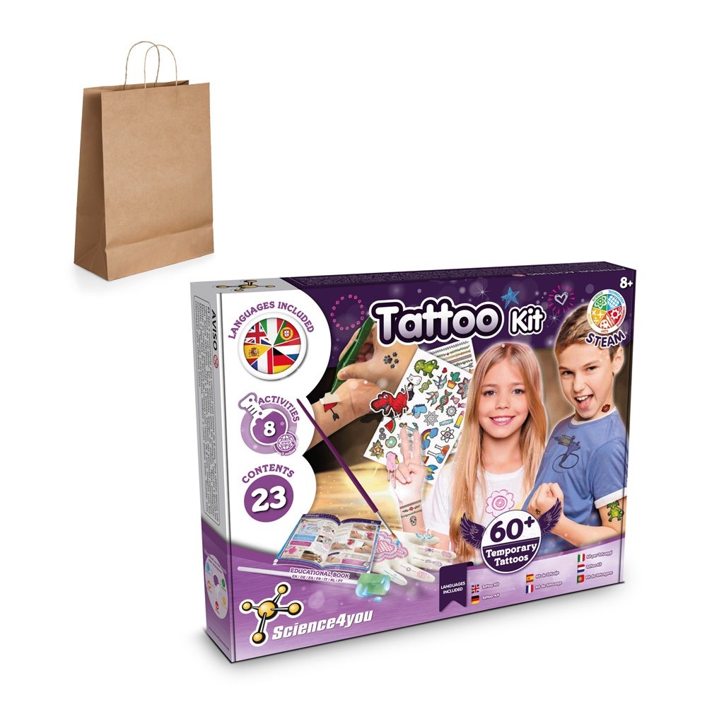 Tattoo Factory Kit III. Lernspiel lieferung inklusive einer kraftpapiertasche (115 g/m²)