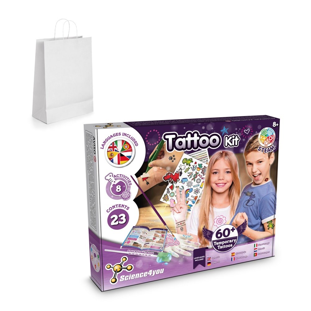 Tattoo Factory Kit II. Lernspiel lieferung inklusive einer kraftpapiertasche (100 g/m²)