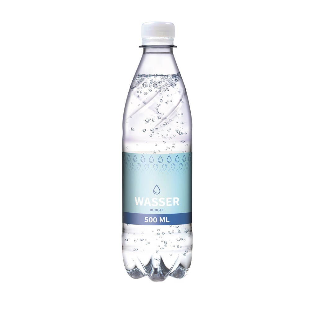 Tafelwasser, 500 ml, spritzig (Flasche Budget)