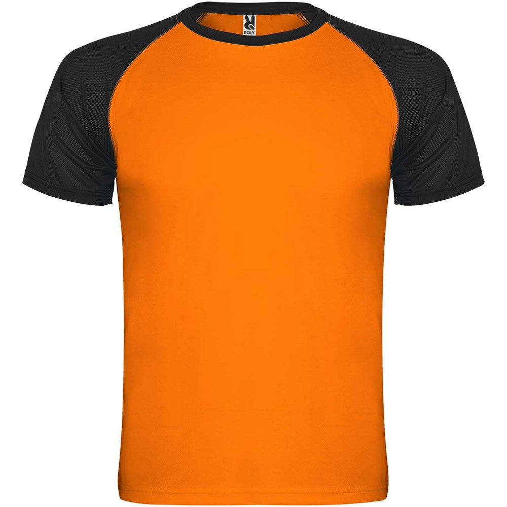Fluor Orange, schwarz
