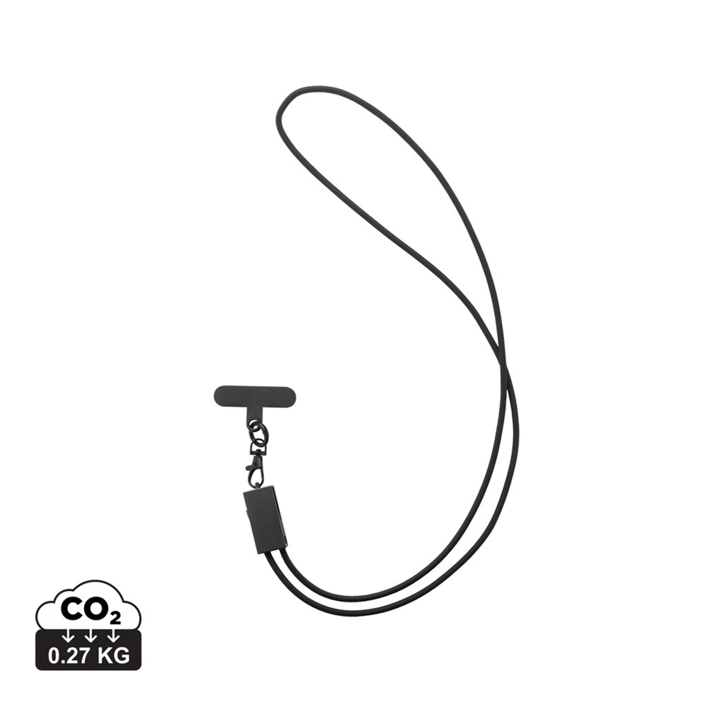 Terra 60Wduales Ladekabel aus RCS recyceltem PET mit Lanyard