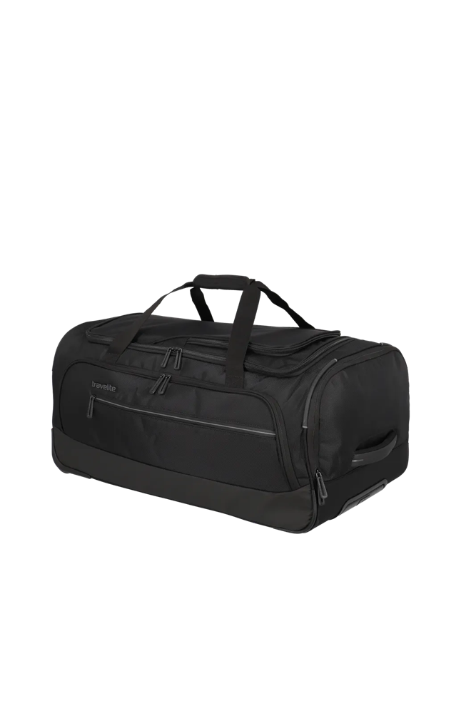 TRAVELITE CROSSLITE Rollenreisetasche M, Schwarz