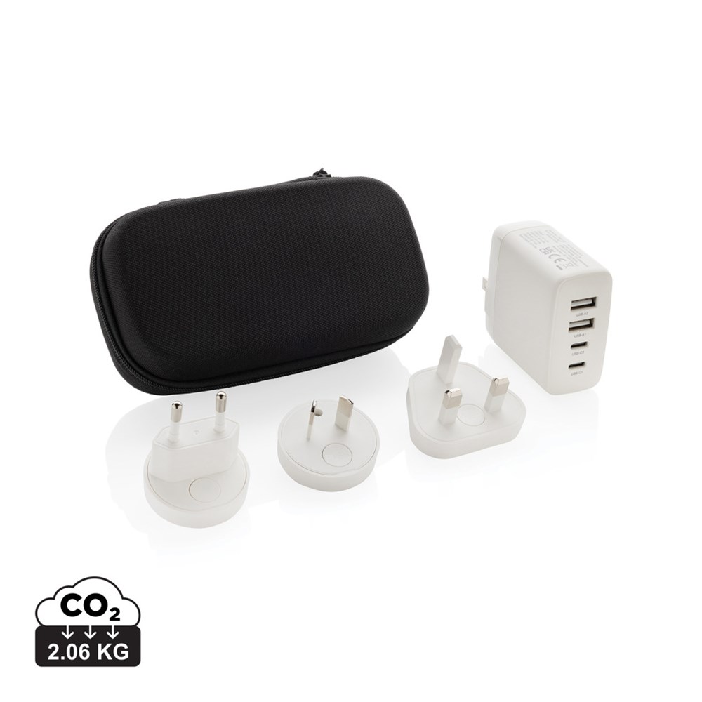 TravelCharge Pro Reiseladegerät mit USB-C aus RCS rec. ABS