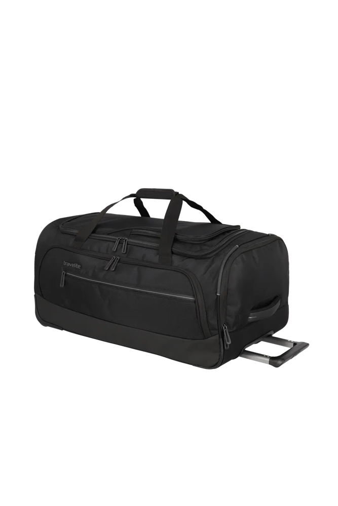 TRAVELITE CROSSLITE Rollenreisetasche M, Schwarz