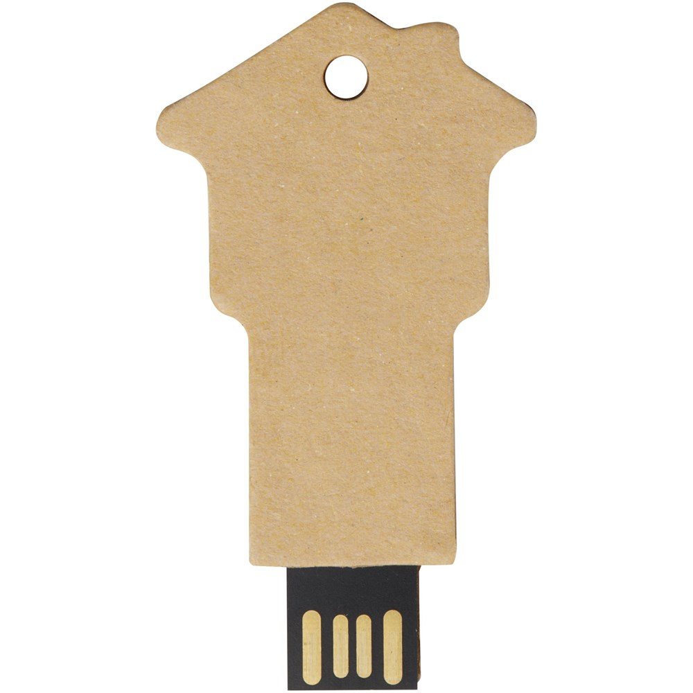 Haus USB-Stick 2.0 aus recyceltem Papier