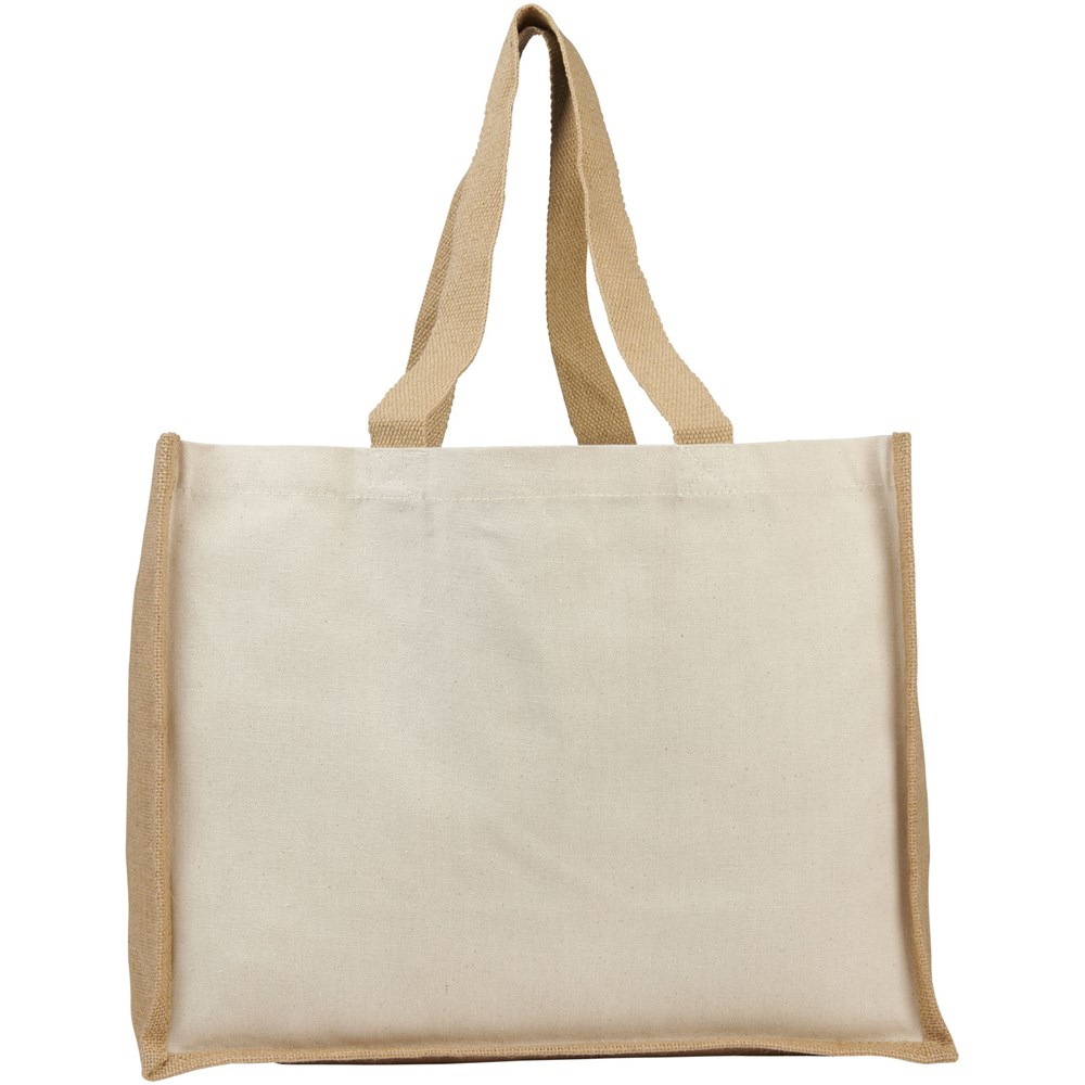 Varai 320 g/m Canvas und Jute Einkaufstasche 23L