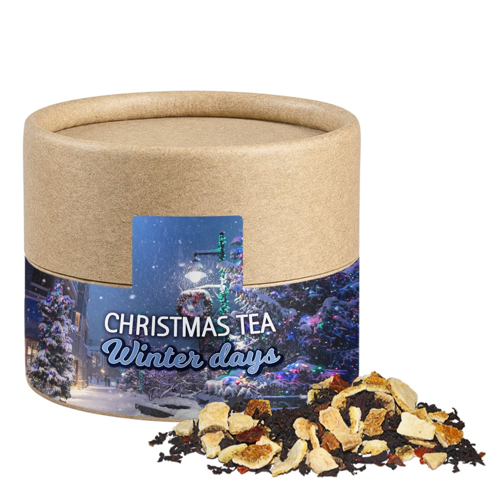 Wintertage Tee, ca. 30g, Biologisch abbaubare Eco Pappdose Mini