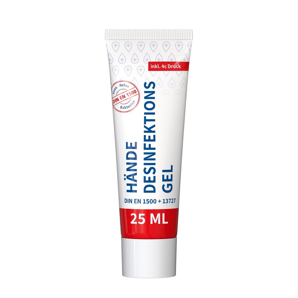 Hände-Desinfektionsgel (DIN EN 1500), 25 ml Tube