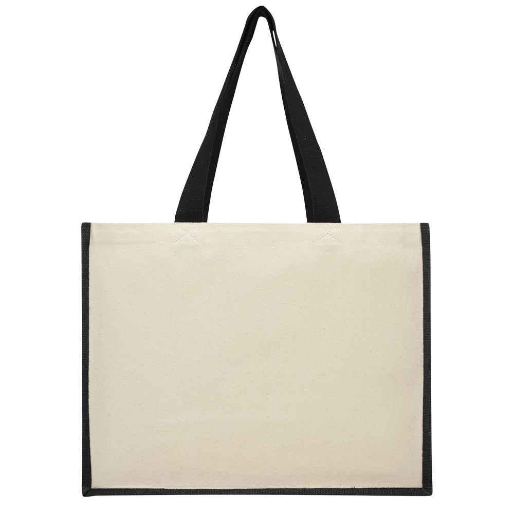 Varai 320 g/m Canvas und Jute Einkaufstasche 23L