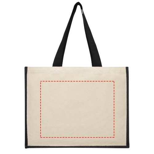 Varai 320 g/m Canvas und Jute Einkaufstasche 23L